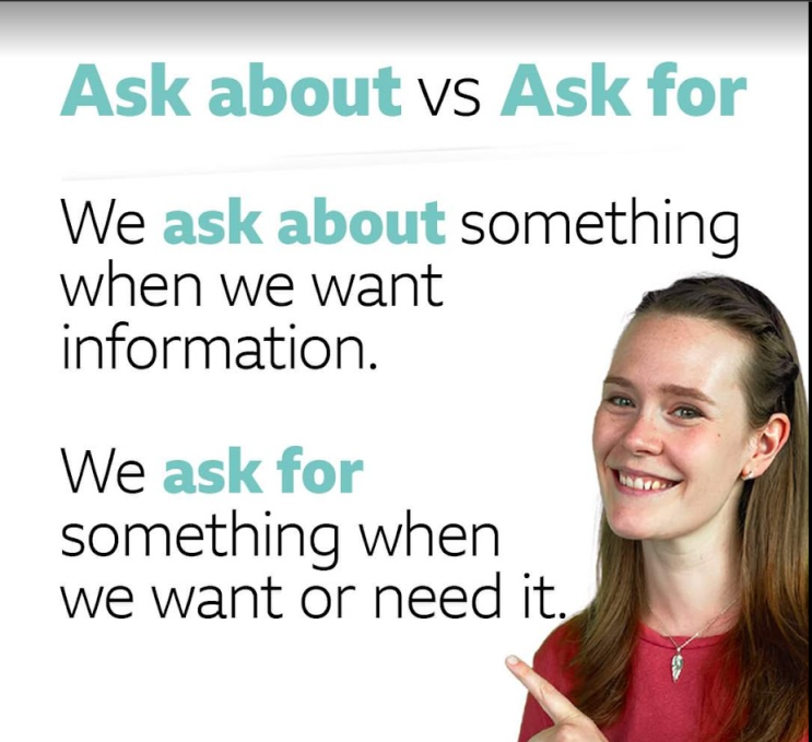  [영어] ask for와 ask about의 차이