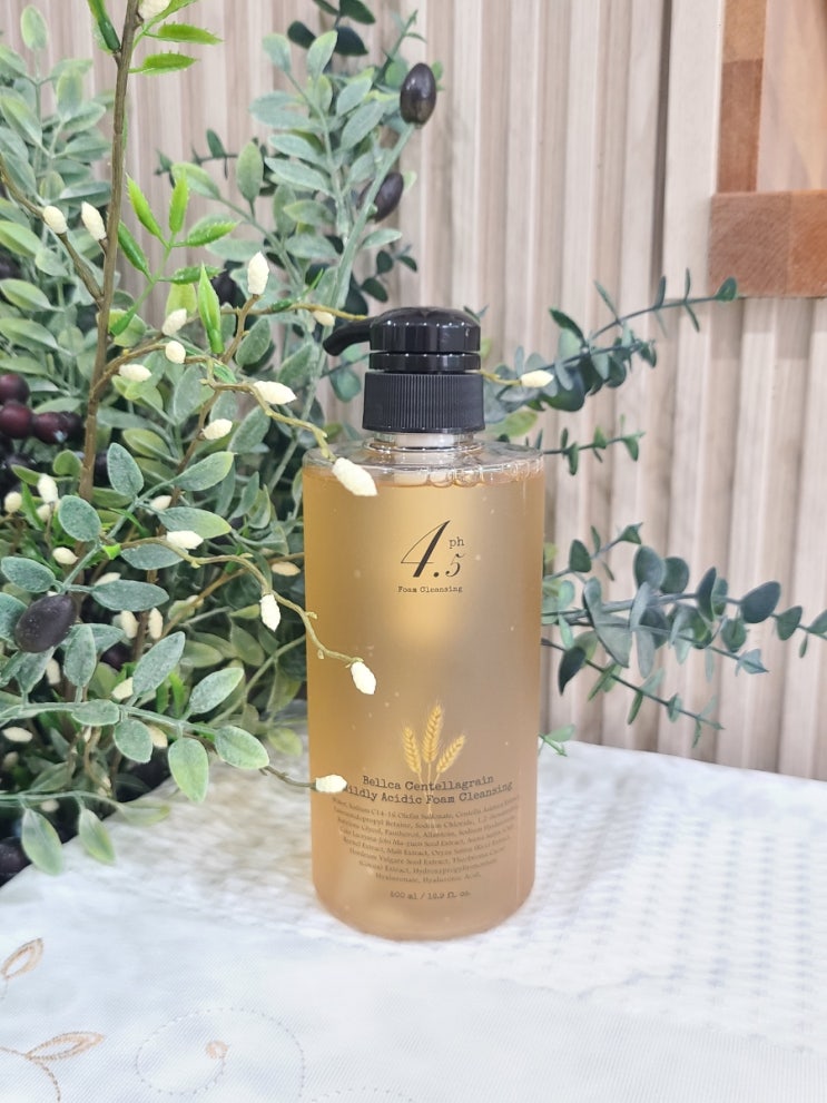  벨카 센텔라 그레인 pH4.5 약산성폼클렌징, 선크림 세안까지 굿! 대용량폼클렌징
