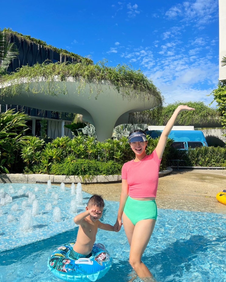  싱가포르 빌리지 호텔 센토사 (Village Hotel Sentosa) 아기랑 (조식/미끄럼틀수영장)