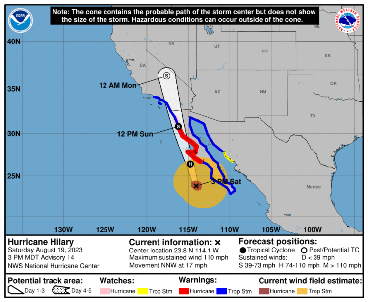 허리케인 힐러리 미국 캘리포니아 상륙 전국 폭염 지속, 낮동안 소나기 다음주 2차 장마 시작 9호 태풍 사올라