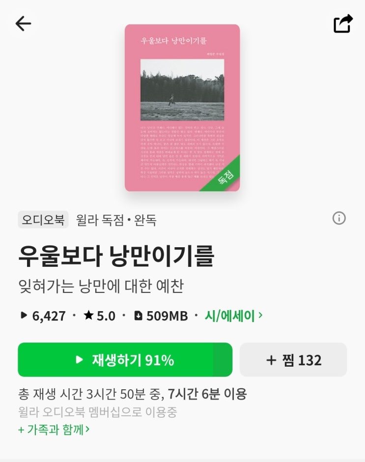  책추천 합니다 우울보다 낭만이기를