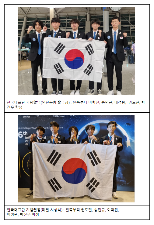 2023년 제16회 국제 천문 및 천체물리 올림피아드 한국대표단 금메달 1명, 은메달 1명, 동메달 3명 획득, 국가 종합 10위 2023년 제16회 국제 천문 및 천체물리 올림피아드 한국대표단 금메달 1명, 은메달 1명, 동메달 3명 획득, 국가 종합 10위