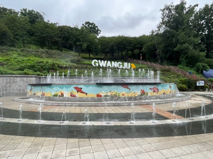  경기 광주 경안근린공원 다녀왔어요! 분수시설, 산책로, 전망대, 공적비 등 공원 이모저모~