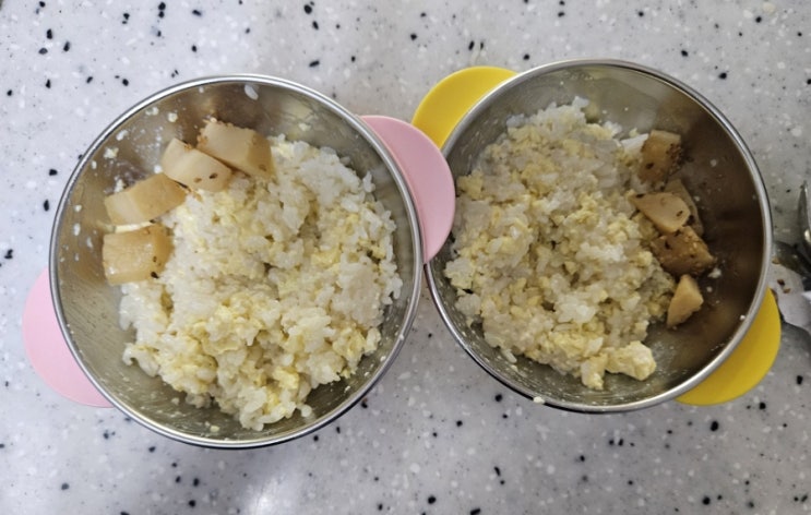  (6세, 2세 유아식) 무수분 감자조림, 순두부 계란찜