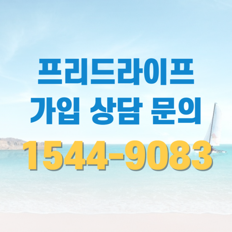  프리드라이프 가입 놓치면 안 되는 풍성한 혜택