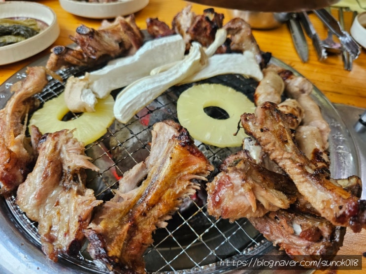  파주 아울렛 가성비 맛집 숑스바베큐 파주본점 초벌구이 등갈비