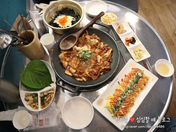 일직동맛집 삼산회관 광명역점 식당 든든한 돼지 김치구이
