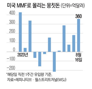 미국 MMF로 몰리는 자금들 미국 MMF로 몰리는 자금들