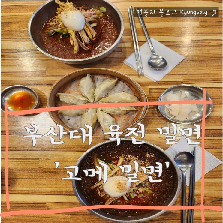 부산대 육전 밀면 & 만두 맛집 '고메밀면 부산대점'