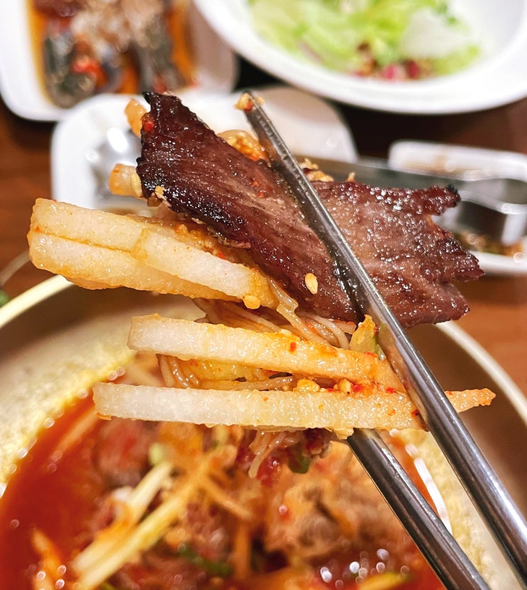  [남부터미널역 맛집] 홍천한우 숯불갈비 주문시 자가제면 냉면 주는 숙성 한우가 맛있는 곳