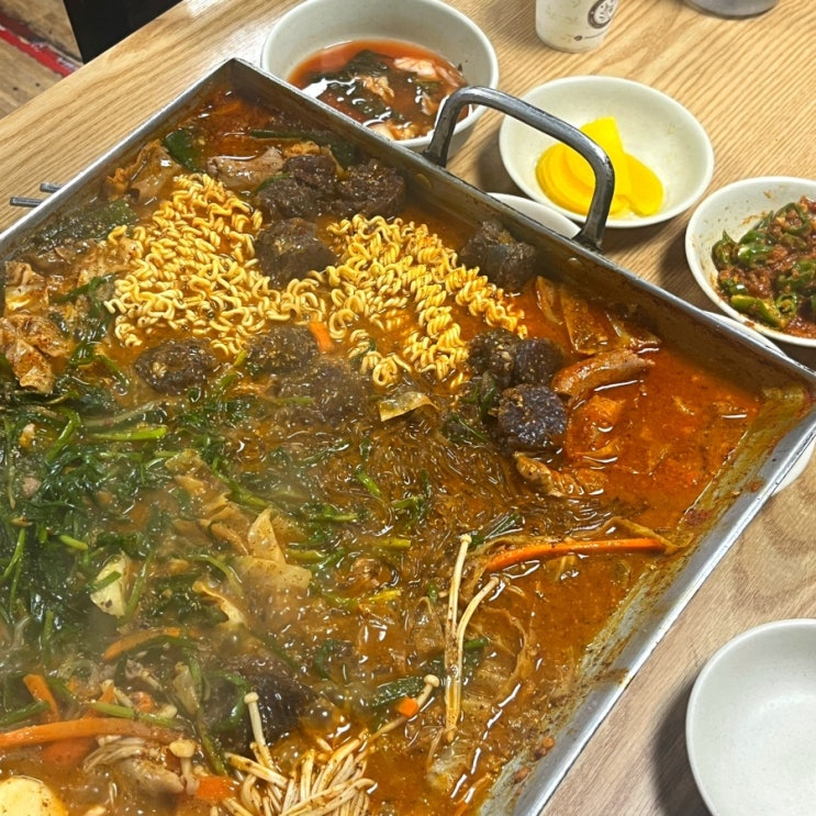  수원 지동시장 순대타운 곱창 맛집, 원조엄마네 (팔달문 주차)