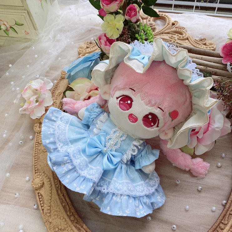 20cm 한여름 꽃 원피스 세트 인형옷 롱바디 체형 아이돌인형옷