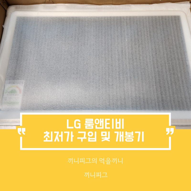 LG 룸앤티비 화이트 언박싱 : 최저가 구입 및 개봉기 (LG Room&TV 27TQ600S-W)