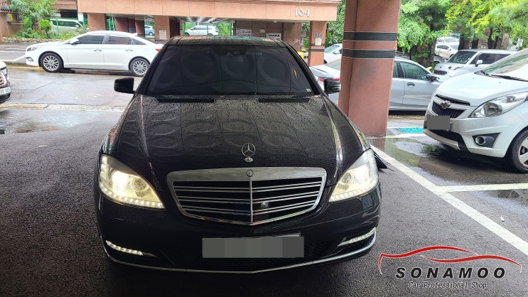  벤츠S600 W221 AUX를 이용한 블루투스 리시버 클러스터톡 장착