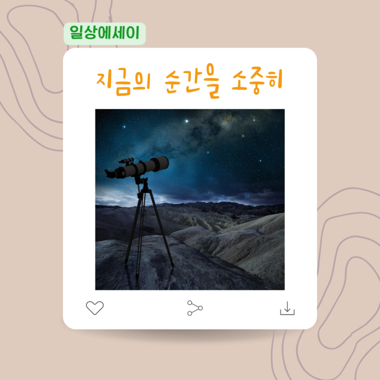  [일상 에세이] 지금의 순간을 소중히