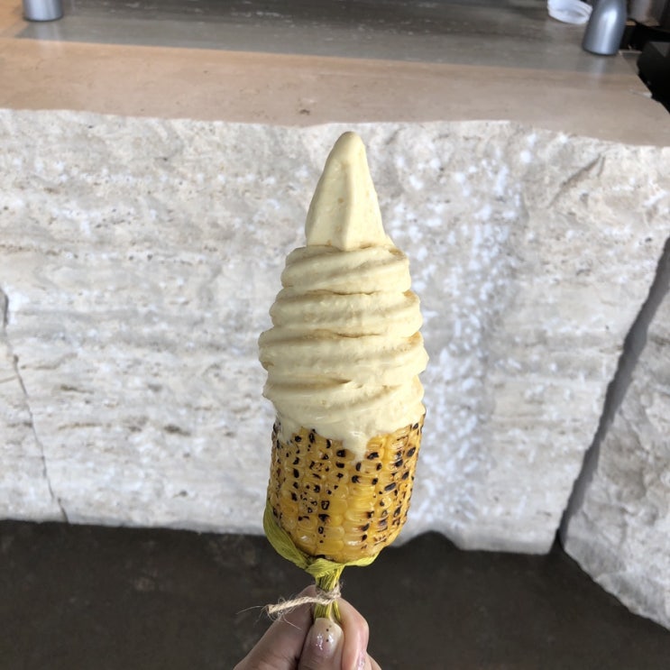 제주 초당옥수수 아이스크림&라떼 맛집 : 점점
