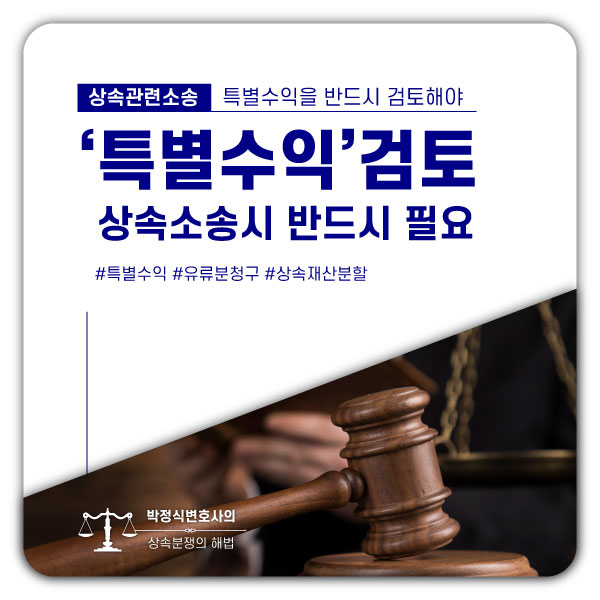  특별수익, 상속소송에서 반드시 검토해야(판례소개)