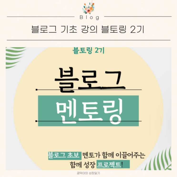 육아블로그 기초강의 블토링 2주 with 봄봄피아, 맘린이
