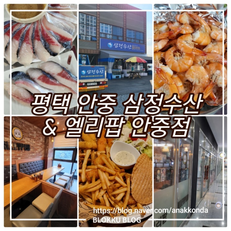 평택 안중 회식 - 삼정 수산(고등어회, 새우, 전어) / 엘리팝