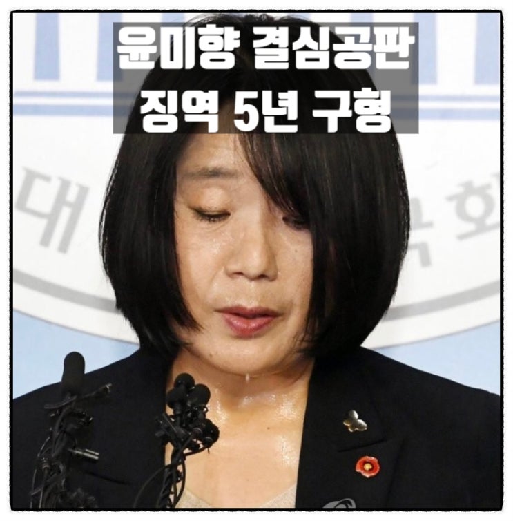  윤미향 결심공판 징역5년 구형 배임횡령 기부금법위반 보조금법위반