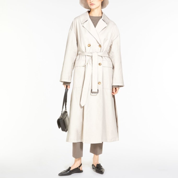  24시간 타임 세일 [오늘출발] 23SS MAX MARA 막스마라 더 큐브 ATRENCH 코트 에크루