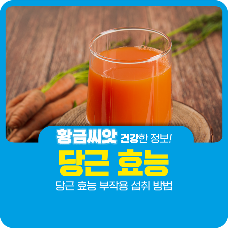  당근 효능 부작용 섭취 방법