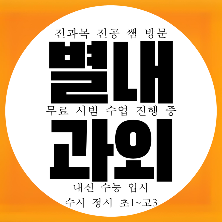  별내 영수과외 고등 내신 국어 국영수 전과목 화학 과학 물리 과외