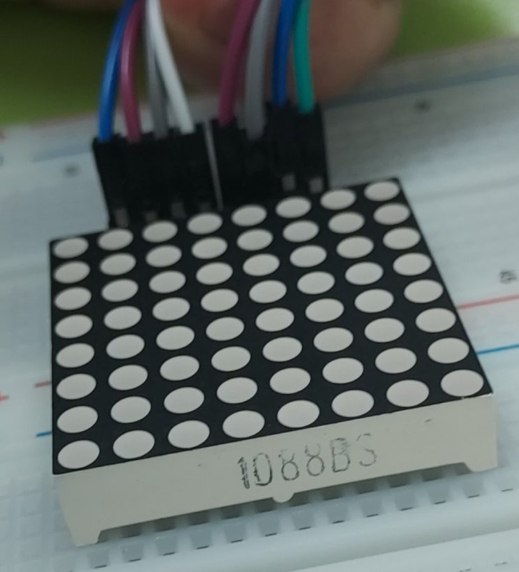  8 x 8 LED Matrix 1088BS 소자 제어방법 및 예제 1
