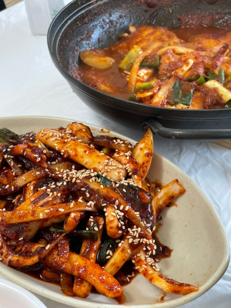  강릉 현지인 맛집 정화식당에서 밥도둑 만남(갈치조림 오징어볶음)