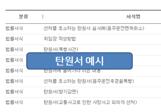  탄원서 예시들 모음!