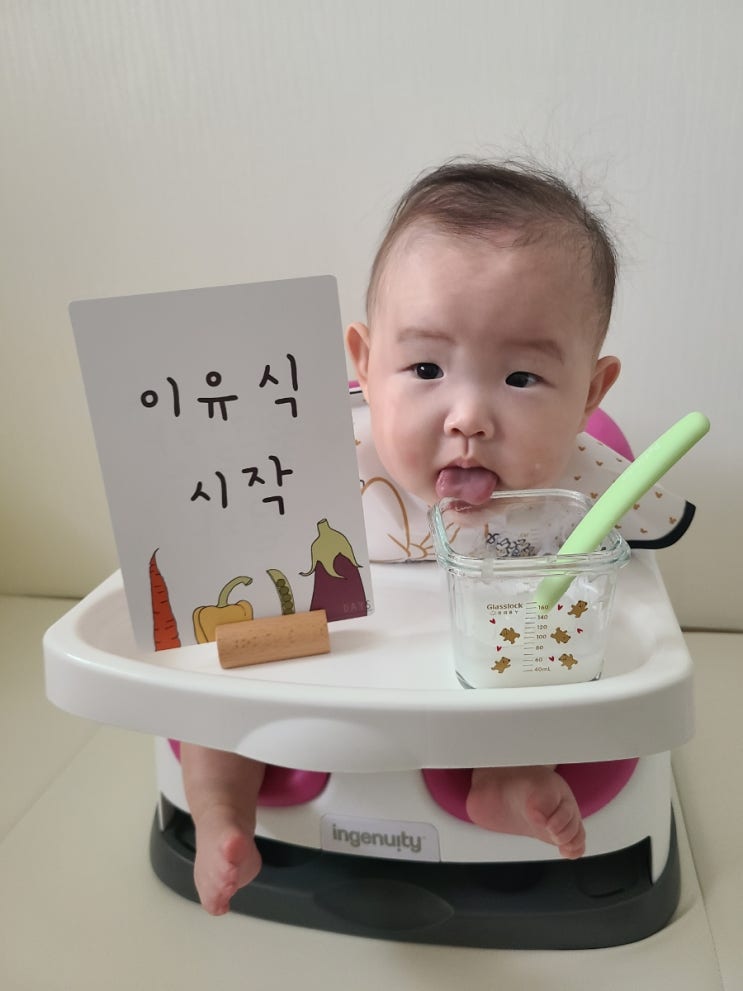 이유식 안먹는아이, 분유 먼저먹이기.. 초기 이유식 쌀알레르기?
