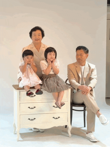 앤디스스튜디오, 친정부모님과 손녀들이 찍은 감동의 가족사진 / 강동구가족사진 / 송파가족사진