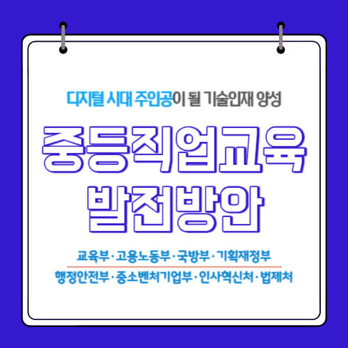  중등직업교육 발전방안 - 디지털 시대 주인공이 될 기술인재 양성