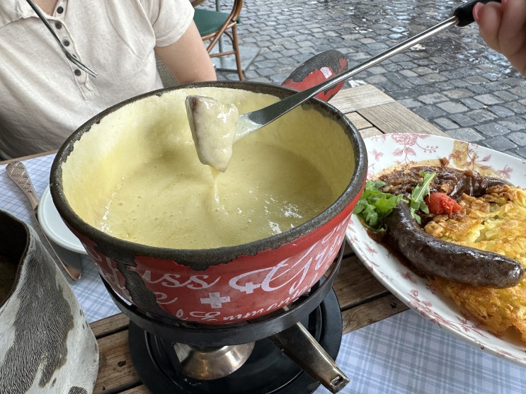  루체른 퐁듀, 뢰스티로 유명한 레스토랑 'Schiff' (뷰 예쁨,맛 쏘쏘)