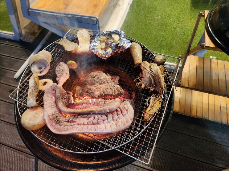  속초 바베큐 글램핑 맛집 포크닉테이블 내돈내산 여행