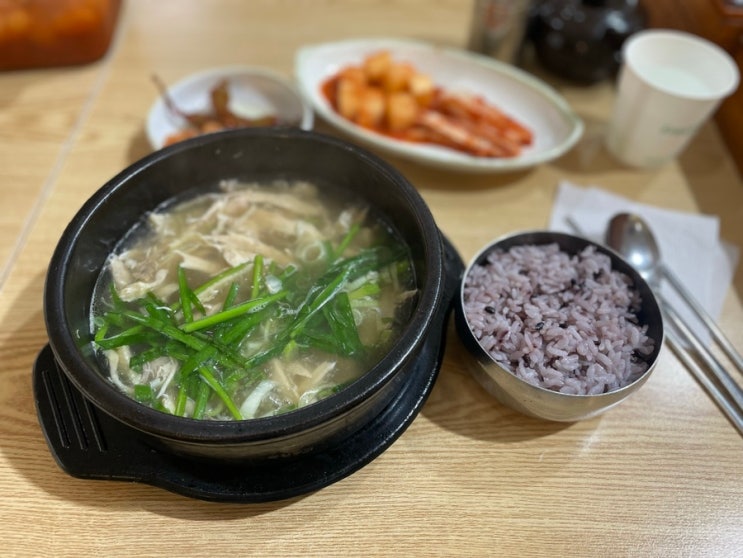  송파나루역 곰탕 맛집 : 비오는날 생각나는 ‘황귀엄나무닭곰탕’