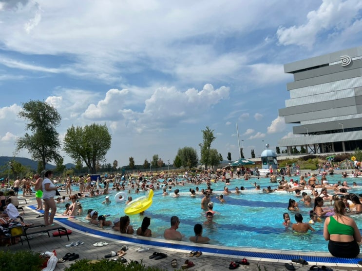 헝가리 라이프 : 부다페스트에서 야외 수영장 가기(부다페스트 더가이 수영장/Dagály)