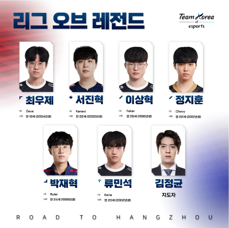  [2023 항저우 아시안게임] 대한민국 롤/피파4 국가대표는 누구일까?