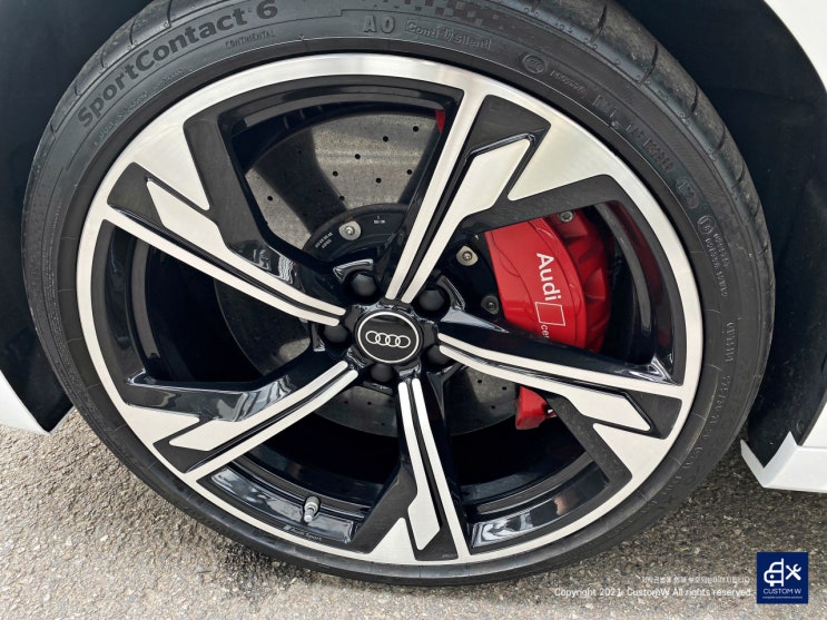 아우디 RS5 다이아몬드 컷팅 휠수리 휠복원