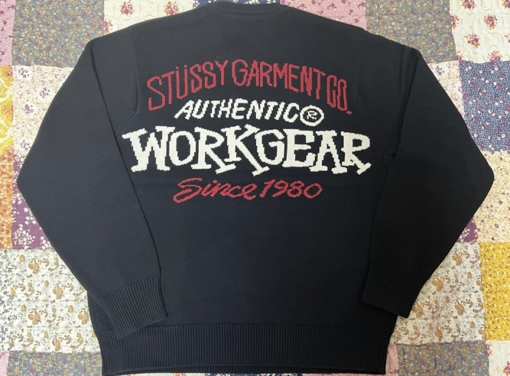 스투시 어센틱 워크기어 스웨터 블랙 리뷰(Stussy Anthentic Workgear Sweater Black)-117212