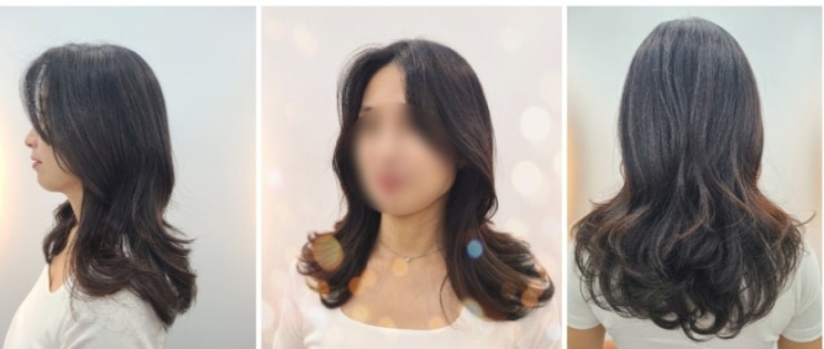  제주 노형동 미용실 '단헤어' 어정쩡 중간머리에서 레이어드컷+사이드뱅+세팅펌으로 사랑스런 헤어스타일 완성!
