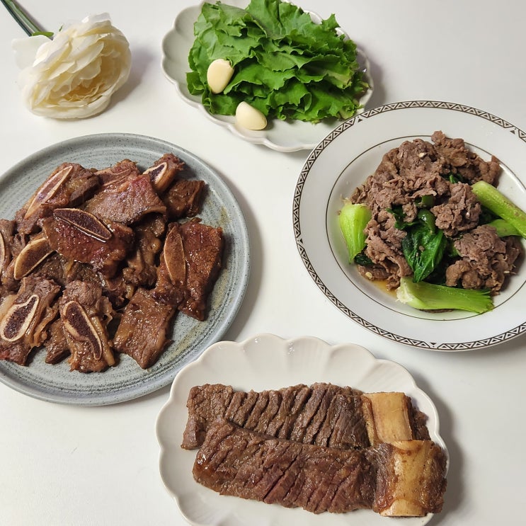  소고기선물세트 LA갈비부터 포천이동갈비 불고기 3종 실하다
