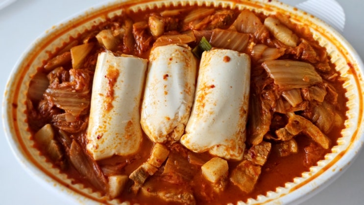  옥수동 묵은지김치찜 배달로 맛있게~~ 순두부 토핑 최고!!!!