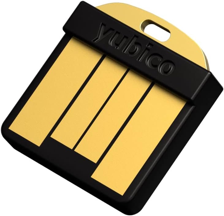 유비코 (유비코) YubiKey 5 Nano (유비키 파이브 나노) - 2요소 인증 USB 보안키 USB-A 포트에 삽입 여....