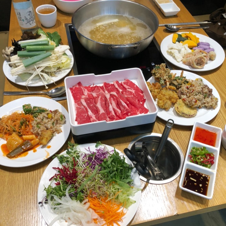  인천논현동 맛집 샤브플란트 샤브샤브 무한리필 소고기까지