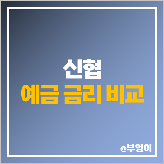 신협 정기 예금 금리 비교 이자 높은 고금리 특판 가입 추천 신협 정기 예금 금리 비교 이자 높은 고금리 특판 가입 추천