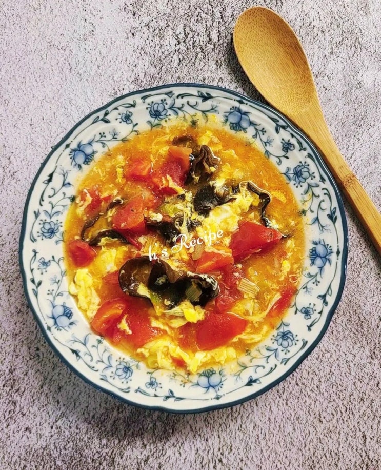 토마토계란탕 만들기 중국식 달걀탕 가쓰오부시장국 목이버섯 간단한 요리 다이어트 저녁 토마토계란탕 만들기 중국식 달걀탕 가쓰오부시장국 목이버섯 간단한 요리 다이어트 저녁