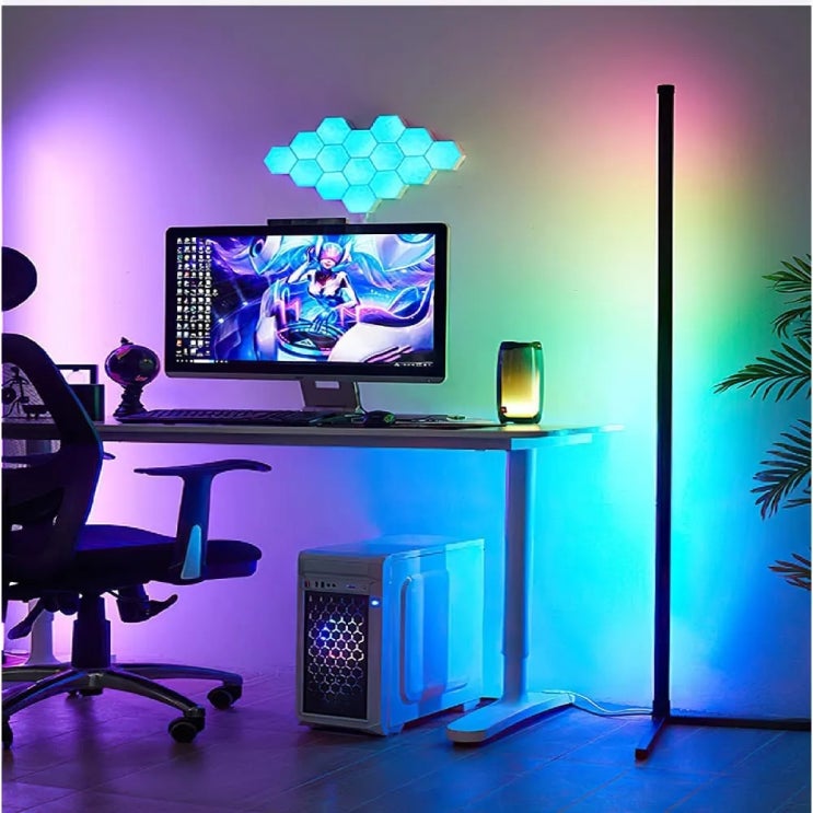 홈 데코에 완벽한 RGB LED 코너 플로어 램프!