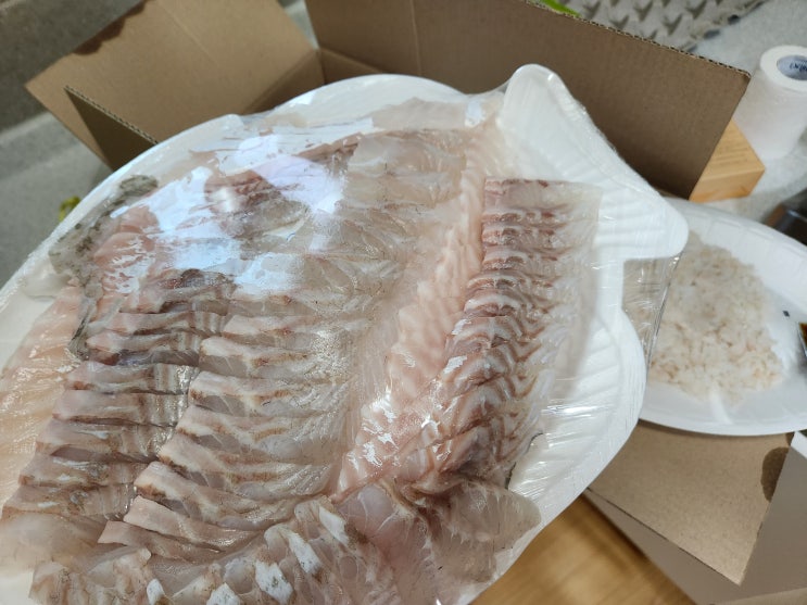  대전 도안수산시장 회포장 노은동보다 저렴하게 농어회 구매