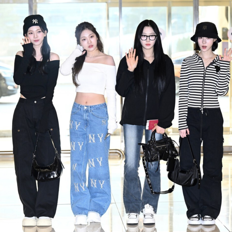  아이돌 연예인 공항 패션 옷: 일상의 런웨이 데일리 룩